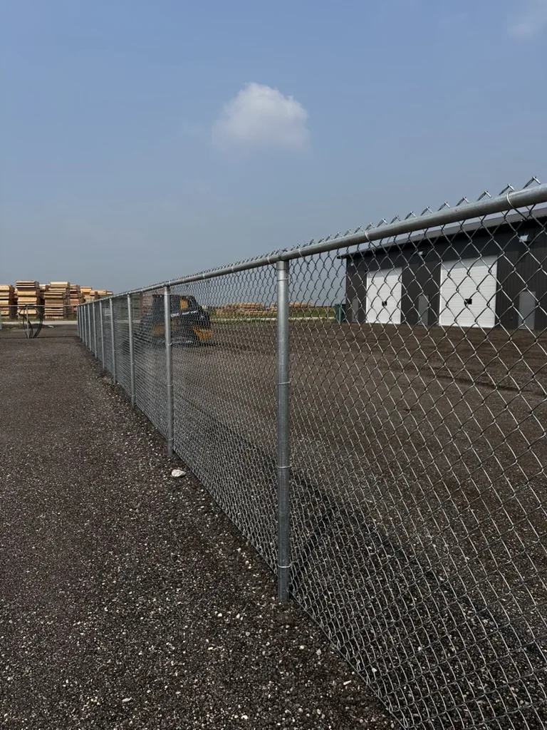 Commercial chain link security fencing