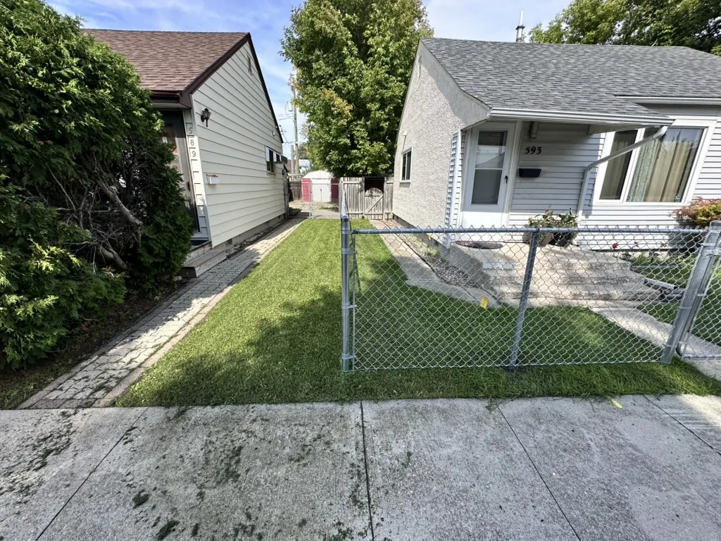 Galvanized chain link gate residential